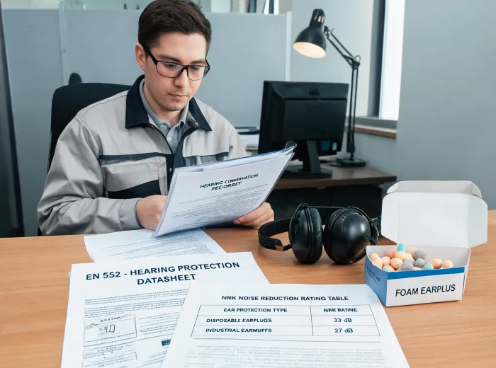 Hearing protection compliance documentation review